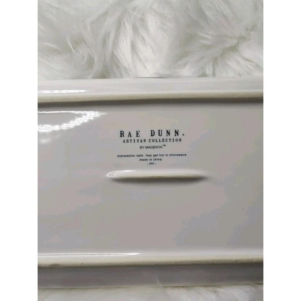 Rae Dunn HUSTLE‎ Trinket Tray Dish Plate By Magenta